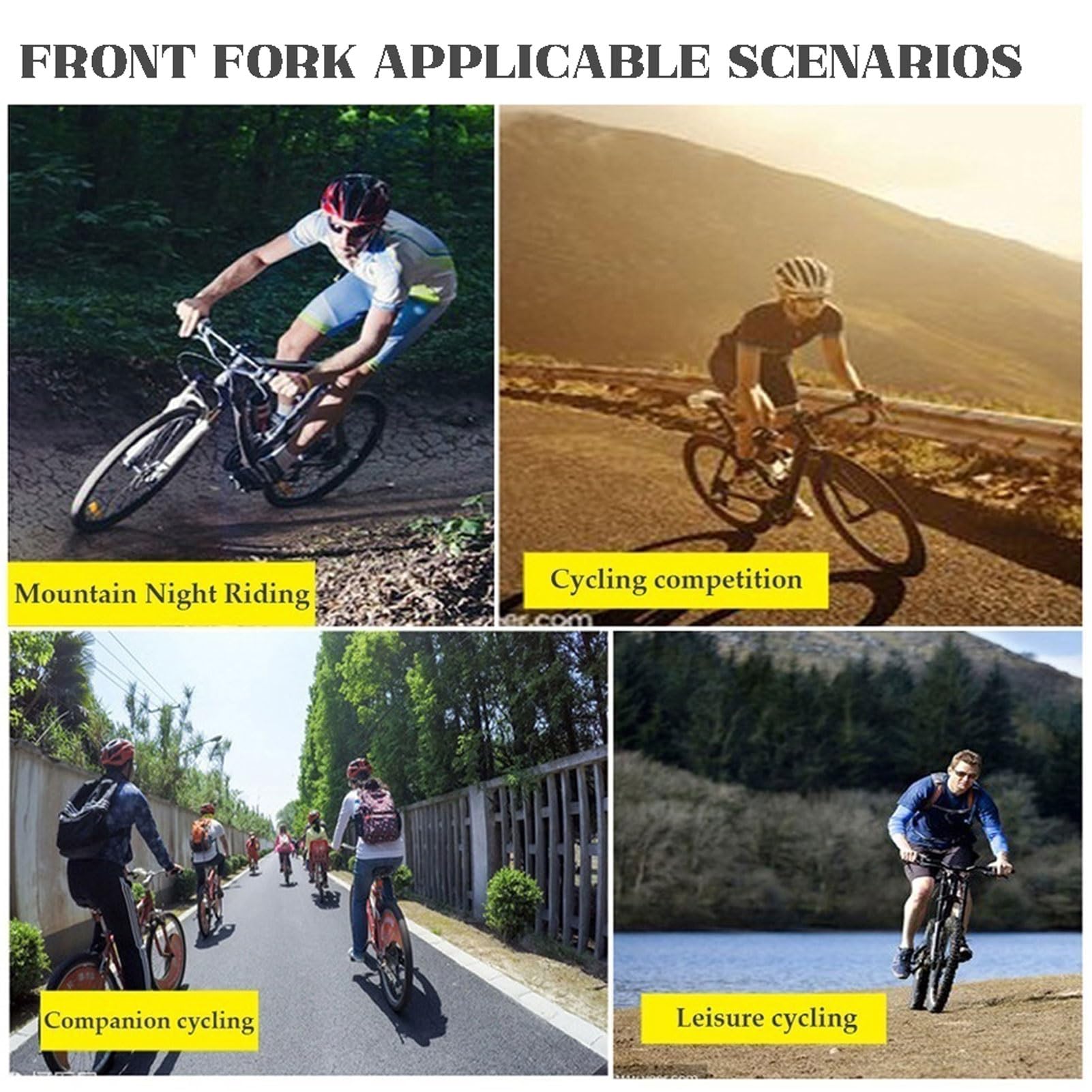 Horquilla de Suspensión Neumática MTB 26/27.5/29 Recorrido de 140mm, Ajuste de Rebote 28.6mm Tubo Recto/Cónico Bloqueo Remoto QR de 9mm for Horquillas Delanteras de Bicicletas Am/XC