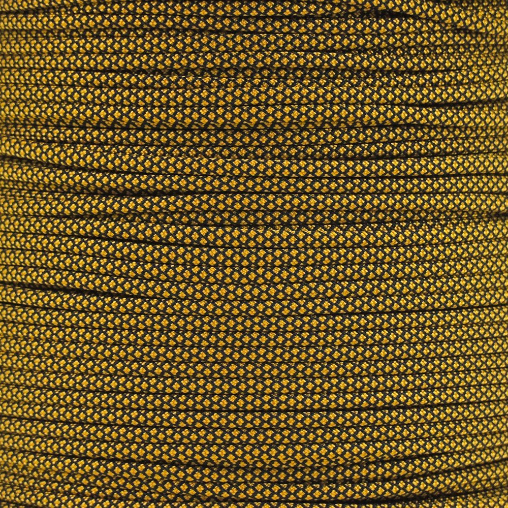 PARACORD PLANET 1000' Spool Of Parachute 550 Cord Type Iii 7 Strand Paracord Over 200 Colors Goldenrod Diamonds