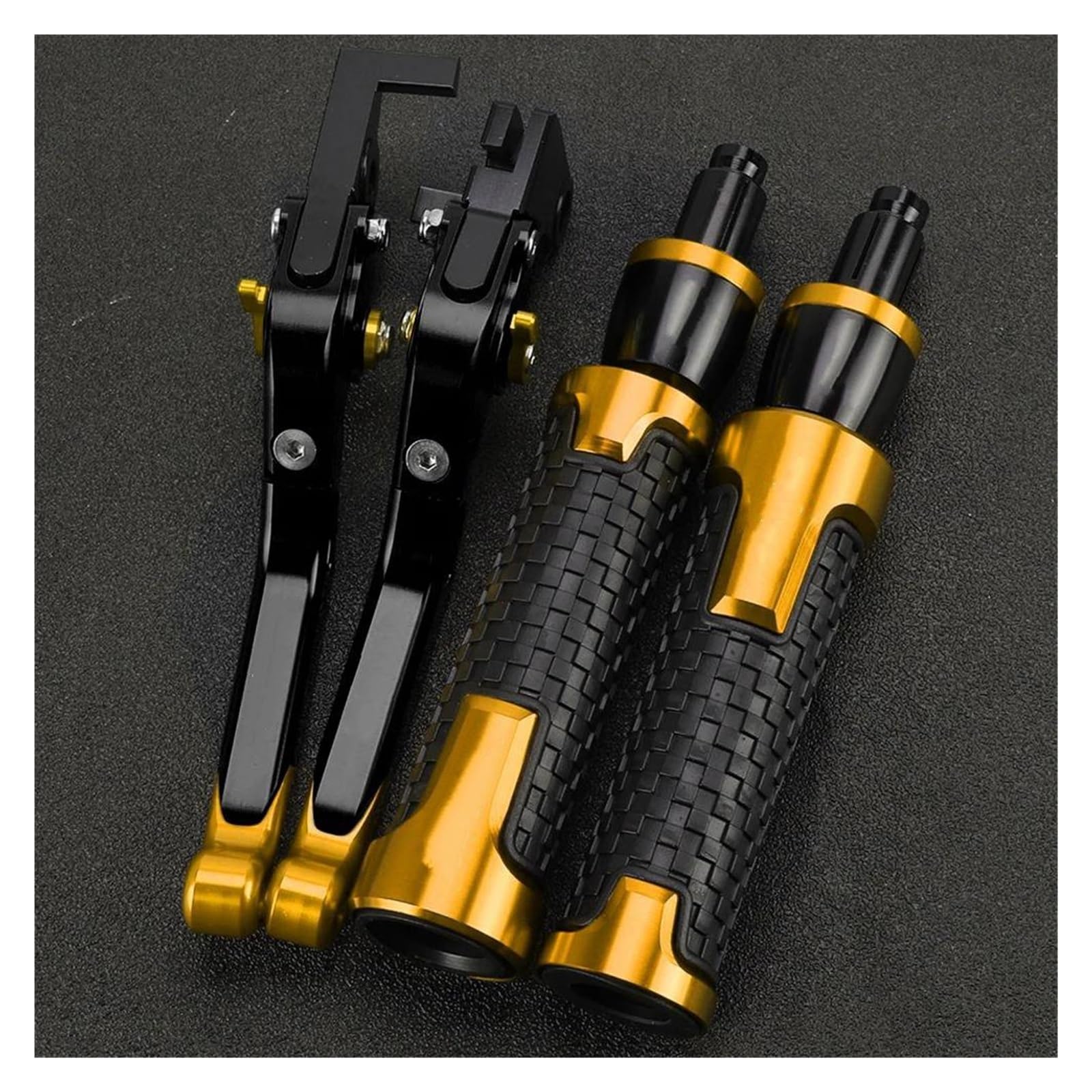 USQBUZHHK Brake Clutch Lever Motorcycle Clutch Brake Levers Handle Grips for YZFR6 YZF R6 2005-2016(A6)