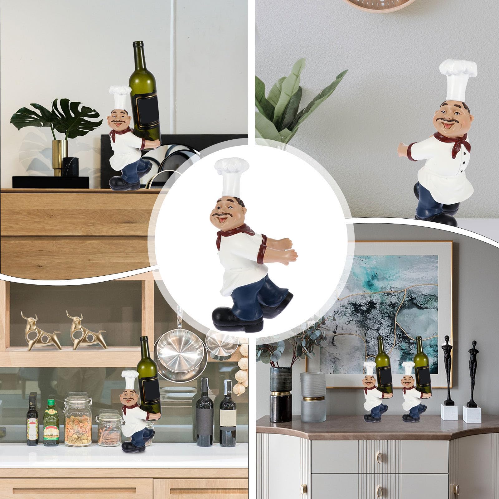 Porte-Bouteilles de Vin Créatif en Résine pour Décoration de Bar