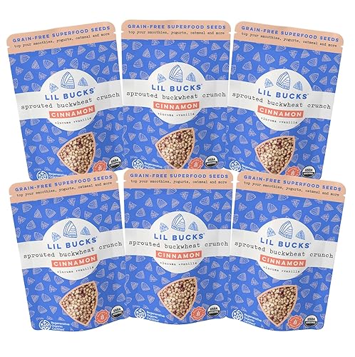 Vista 32 de Lil Bucks Granos germinados de trigo sarraceno crudo, granola sin granos (ORIGINAL, 1 paquete)