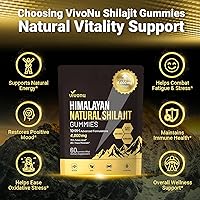 Vista 7 de VivoNu Shilajit for Men & Women Gummies 4000mg High Potency 10-in-1 Formula with Pure Himalayan Shilajit, Ashwagandha, and 75% Fulvic Acid