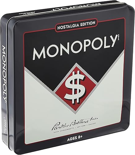 Miniatura 3 de WS Game Company Monopoly Nostalgia Edition Juego de mesa en lata coleccionable