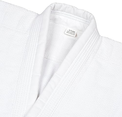 Miniatura 5 de MACS Judo Single Weave Gi - Uniforme unisex para niños y adultos con cinturón