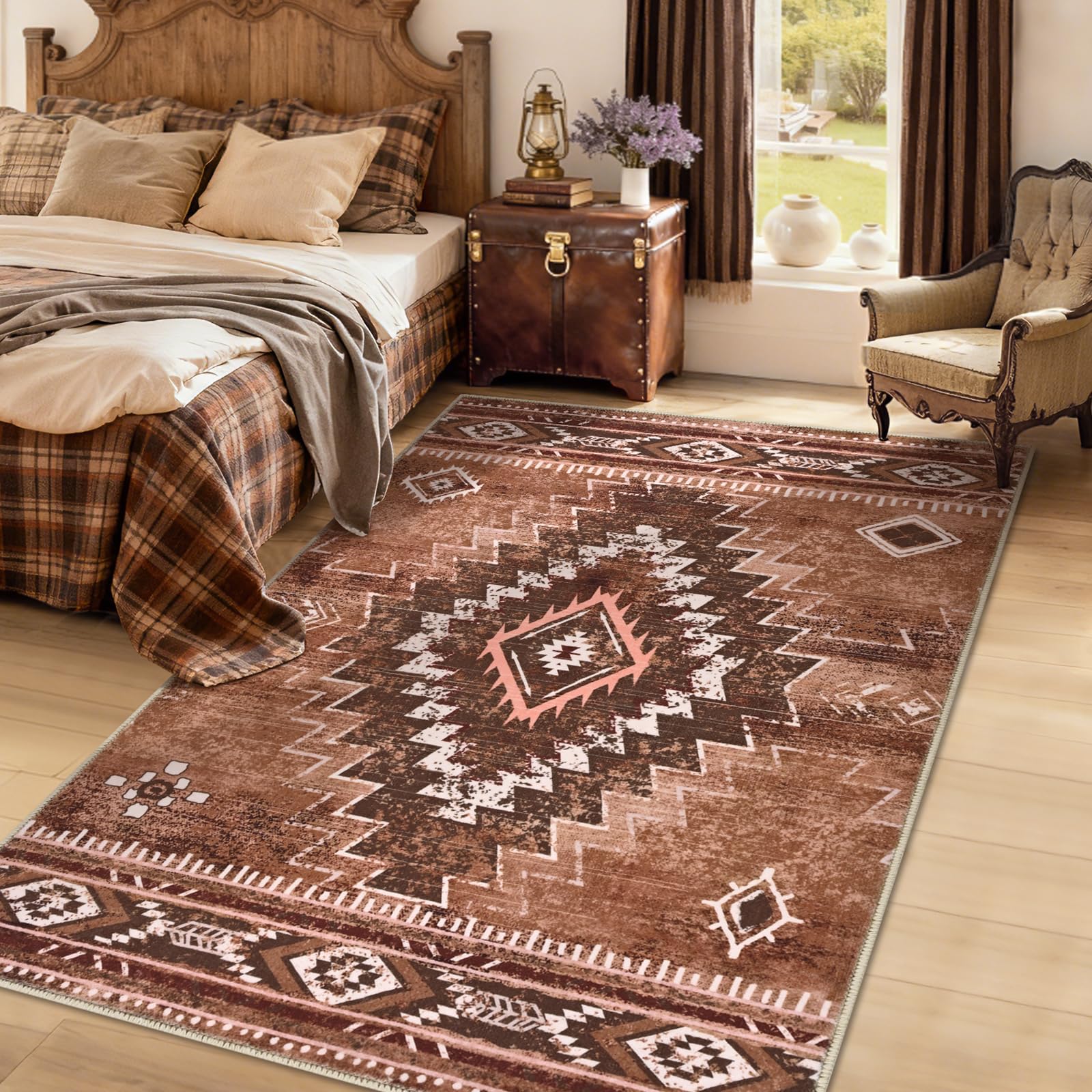 Amazon.com: Yinhua Western Rug, Moroccan Washable Rug Low-Pile