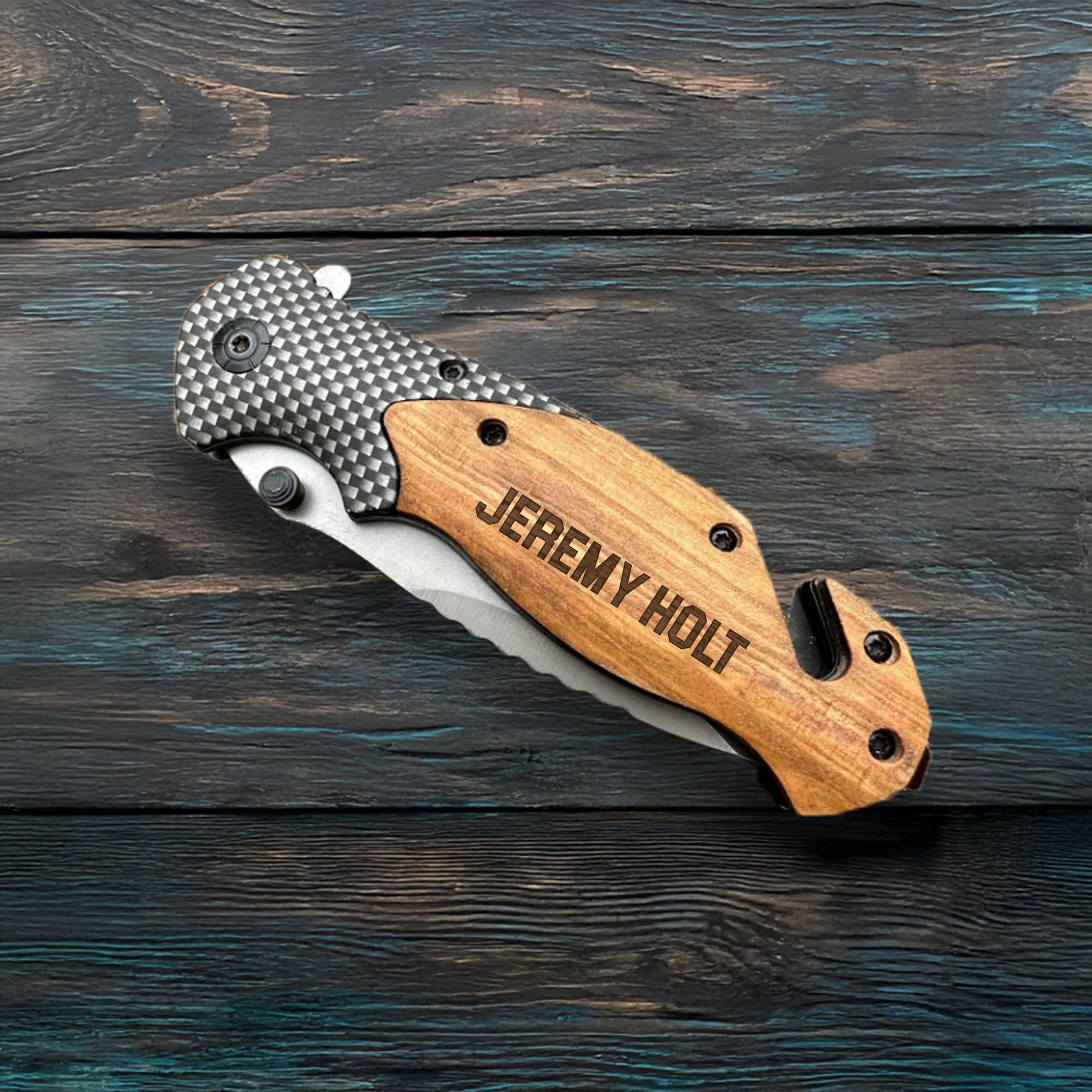 Personalized Pocket Knife Multitool – Custom Gift for Men, Dad, Husband, Boyfriend – Custom Engraved Manual Multitool Folding Knife – Unique Gift Idea for Birthday, Anniversary, Retirement, Groomsmen - 4