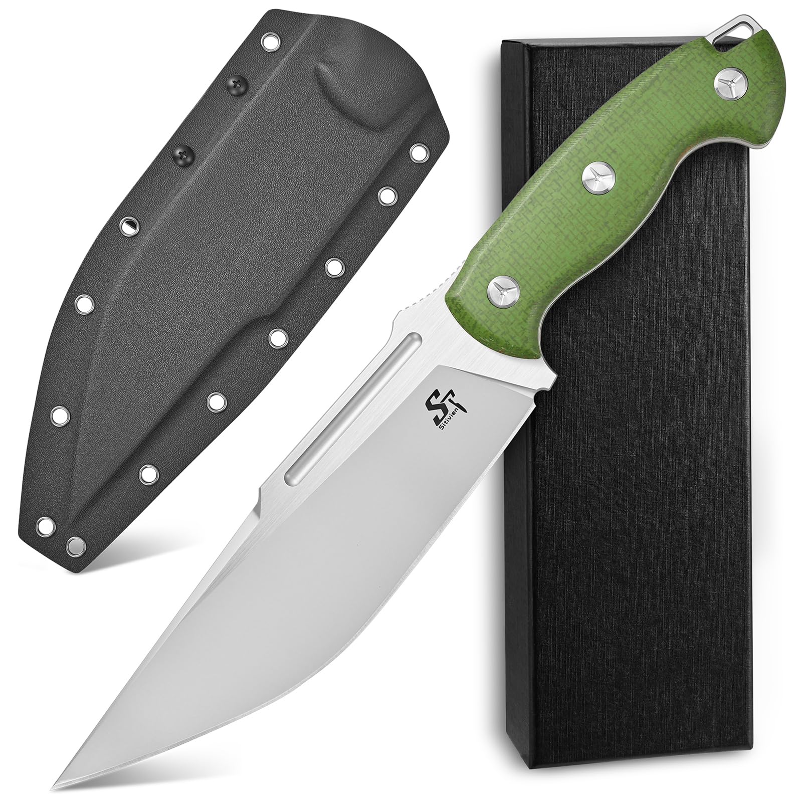SMITYNA (スミティナ) Amazon.com : Sitivien ST40 Fixed Blade Knife VG10 Steel Blade