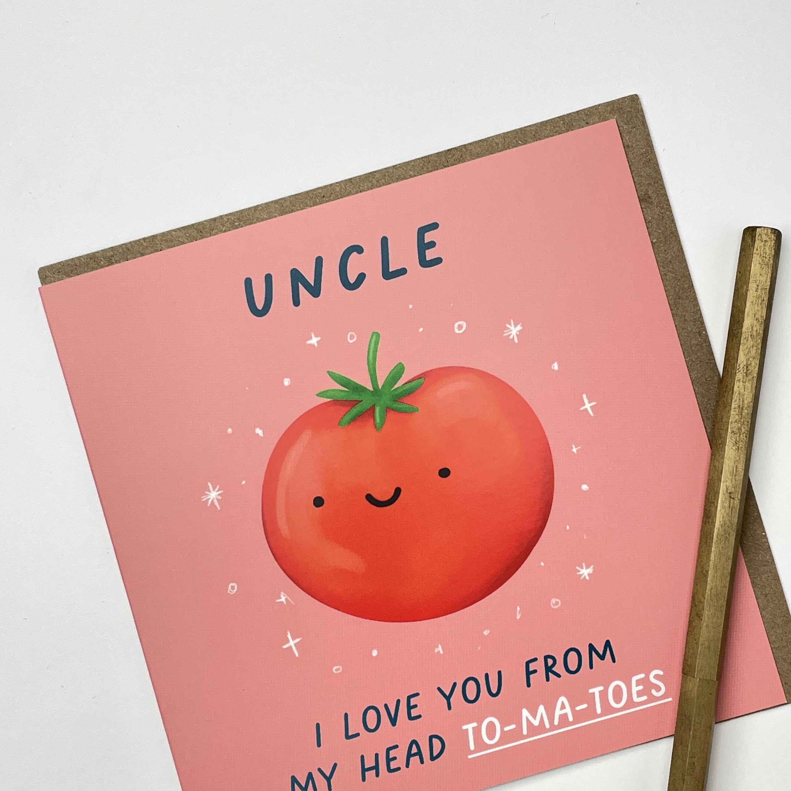 Old English Co. Cartes D'anniversaire Amusantes Pour Oncle – Carte D'anniversaire Tomate Pour Lui – Carte De Remerciement Pour Homme – Carte D'anniversaire Idiote Pour Homme | Enveloppe Intérieure