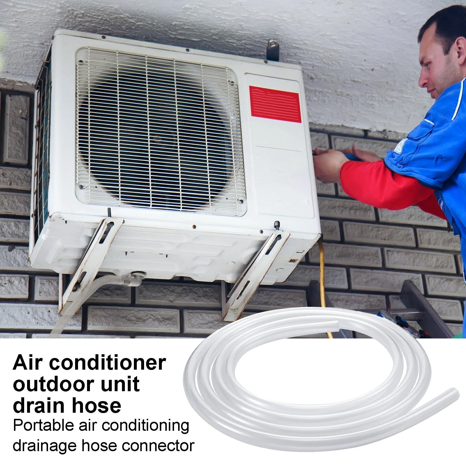 Adattatore E Tubo Di Scarico Per Condizionatore - Connettore Plastica Per Finestra - Foto 6