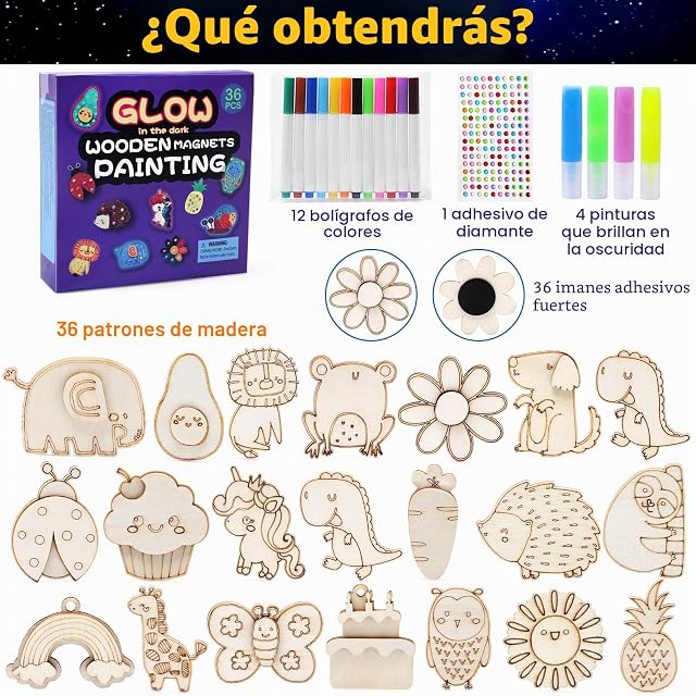Foto 2 de 7 de JoyPlus Juego de Manualidades para Niños de 3 a 12 Años