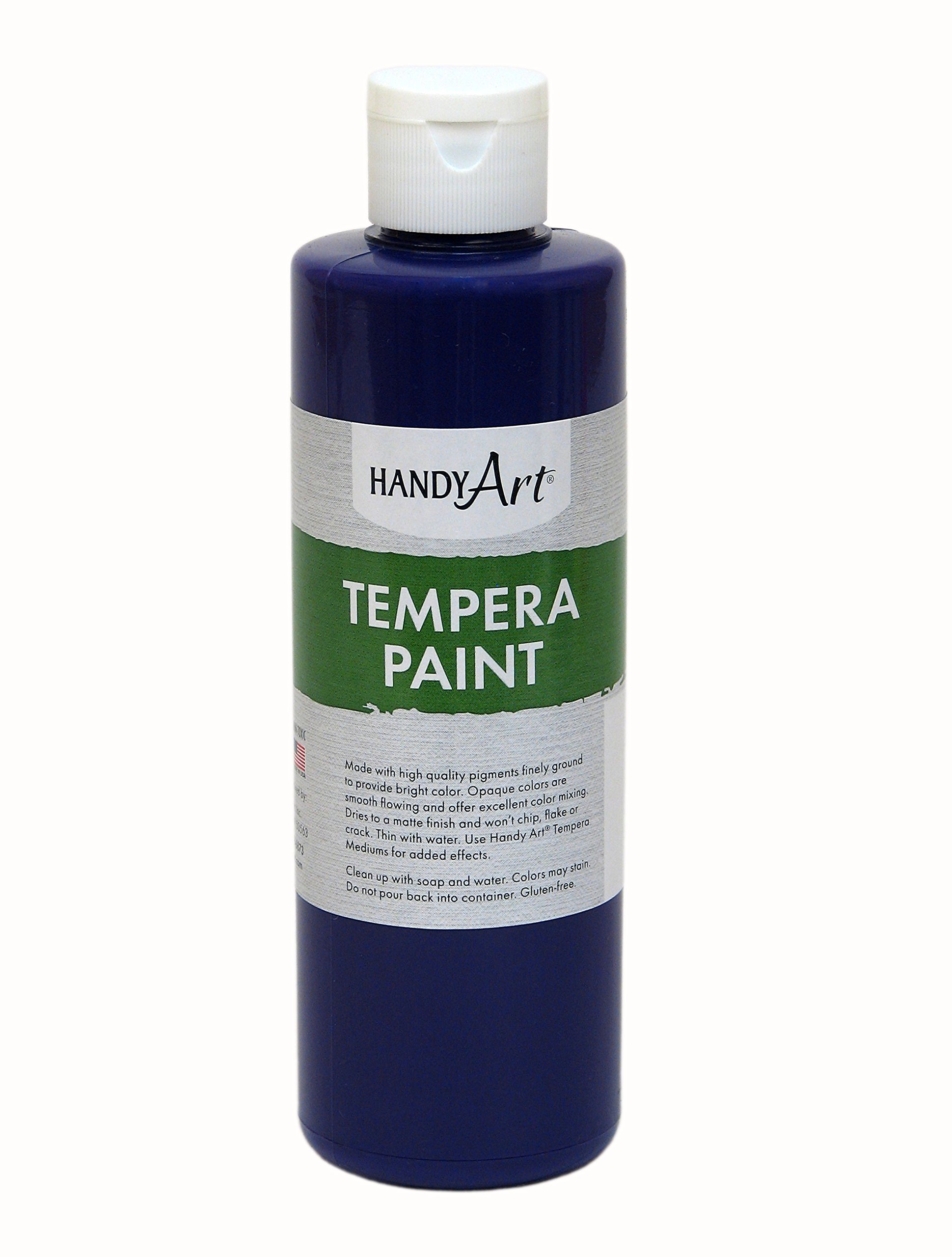 Handy Art Premium Tempera Paint, Blue, 16 oz Pint Bottle — view 38