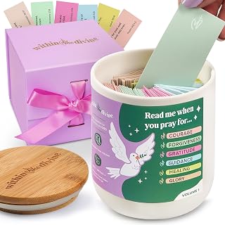 Bible Verse Jar with Read Me When Verses – Inspirational Prayer Jar for Women, Men, or Kids – Scripture Jars with Color-Coded Bible Verses – Daily Encouragement in a Keepsake Gift