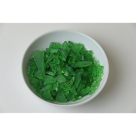 Amazon 色ガラスカレット 100g 緑 陶土 通販