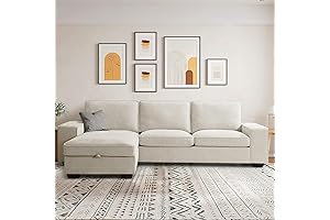 ASHOMELI 99” Convertible Sectional Sofa: Comfort and Functionality with Payment Plan