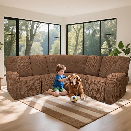 Miniatura 340 de Fundas 100% impermeables para sofá reclinable seccional, fundas para sofá reclinable en forma de L, funda para sofá seccional de esquina en forma de