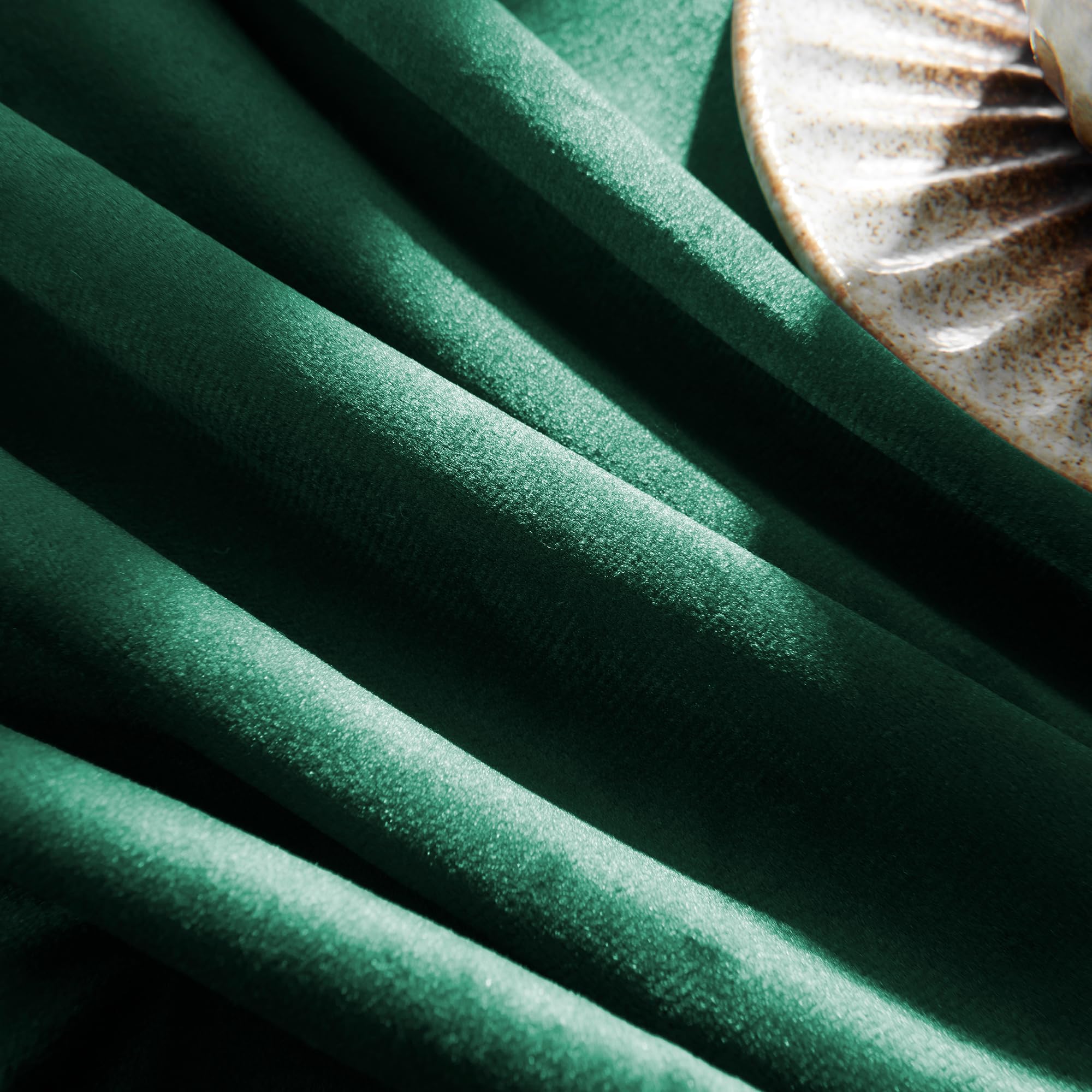 Amazon｜Timeper グリーンブラックアウトベルベットカーテン 96インチ