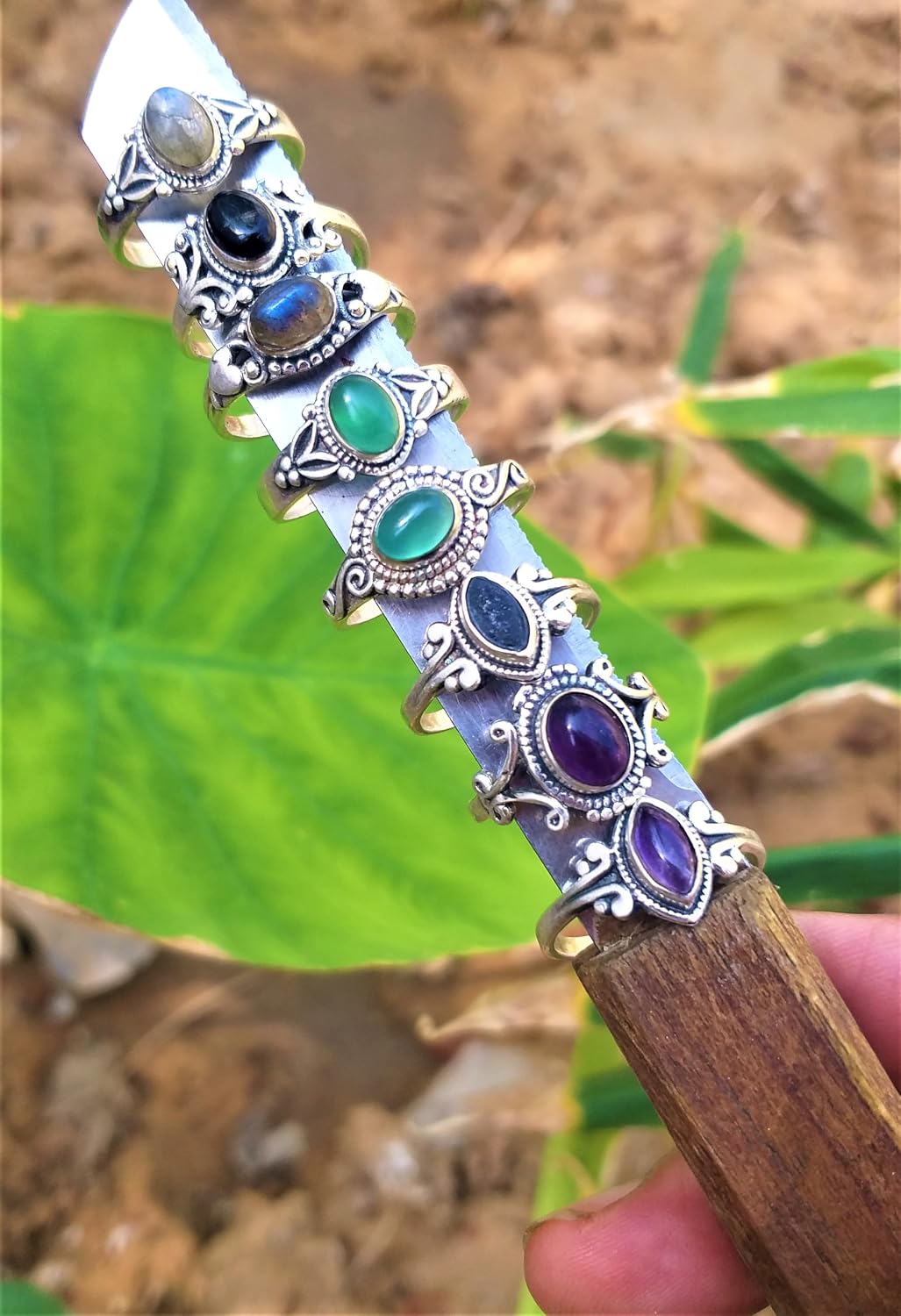 Green Onyx Ring, Boho Ring, 925 Sterling Silver Plated Ring, Trendy Ring, Vintage Ring, Handmade Ring, Green Stone Ring, Daily Wear Ring, Delicate Ring