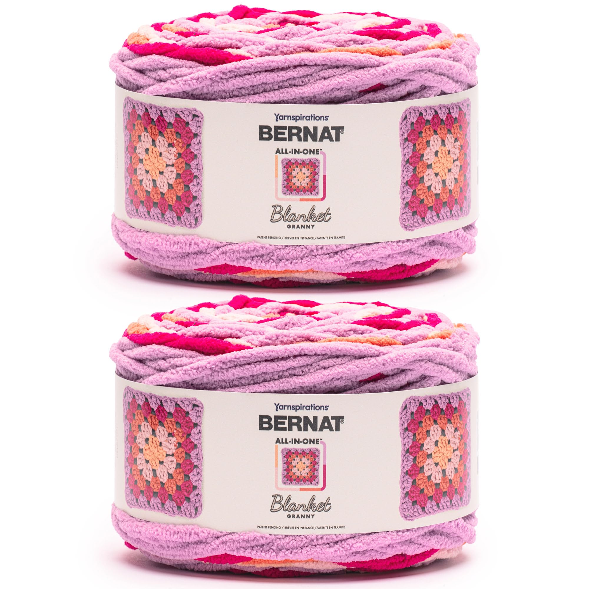 Fil couverture tout-en-un Granny Flamant rose Bernat tricot crochet 150m