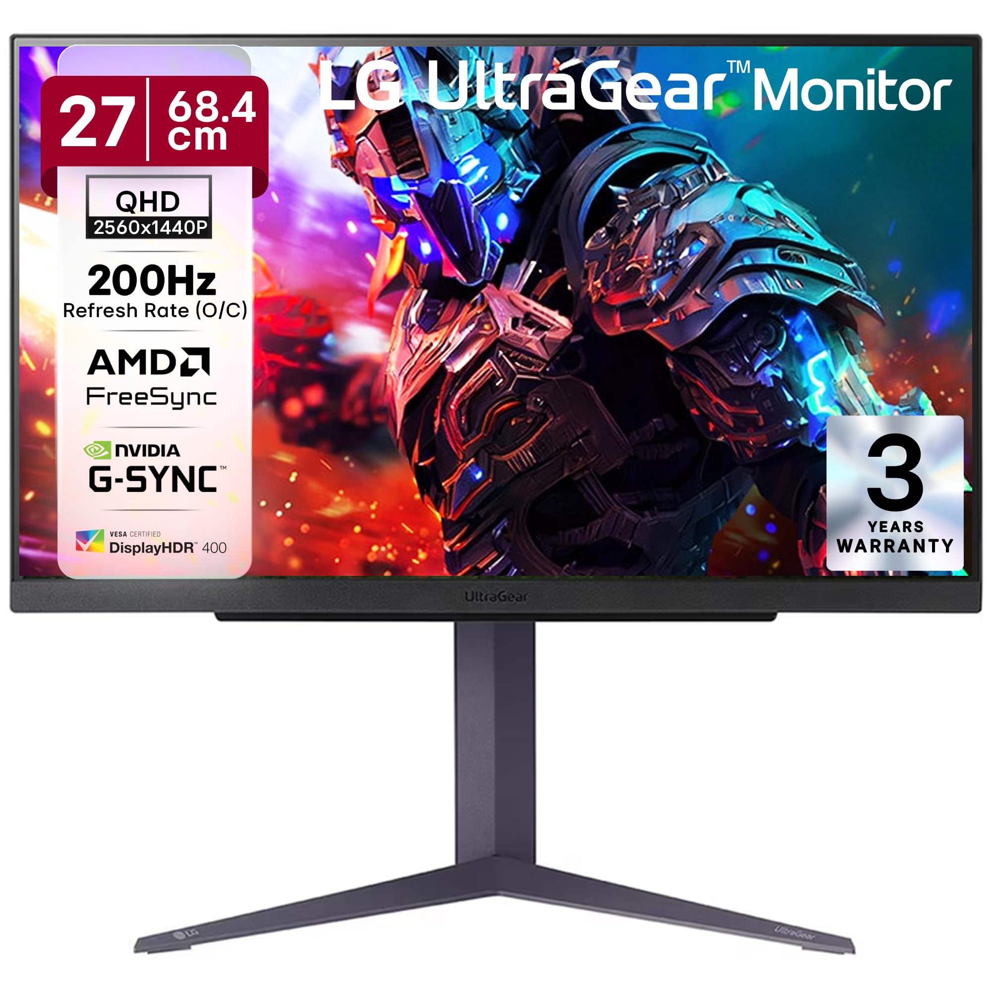 LG 27GS85Q Ultragear Gaming Monitor, 27