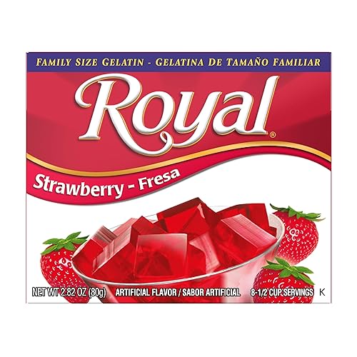 Miniatura 4 de Royal Paquete variado de gelatina, paquete de 12  3 cajas cada una, fresa, naranja, lima y cereza - Snacks keto