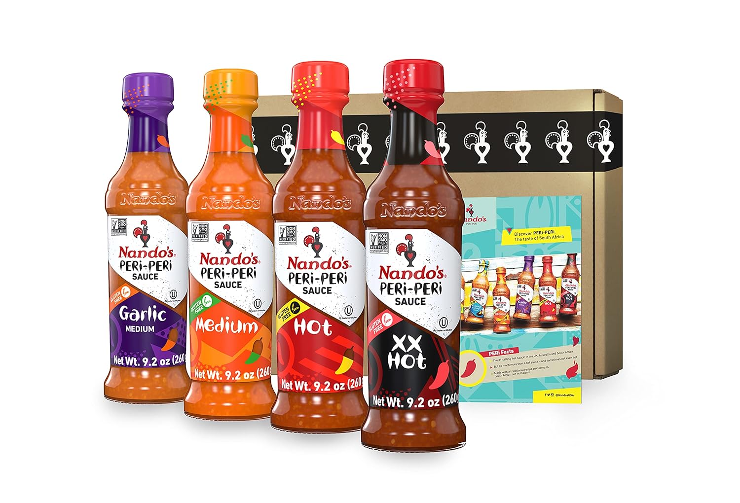 Nando's PERi PERi Hot Sauce Lovers Pack Garlic, Medium