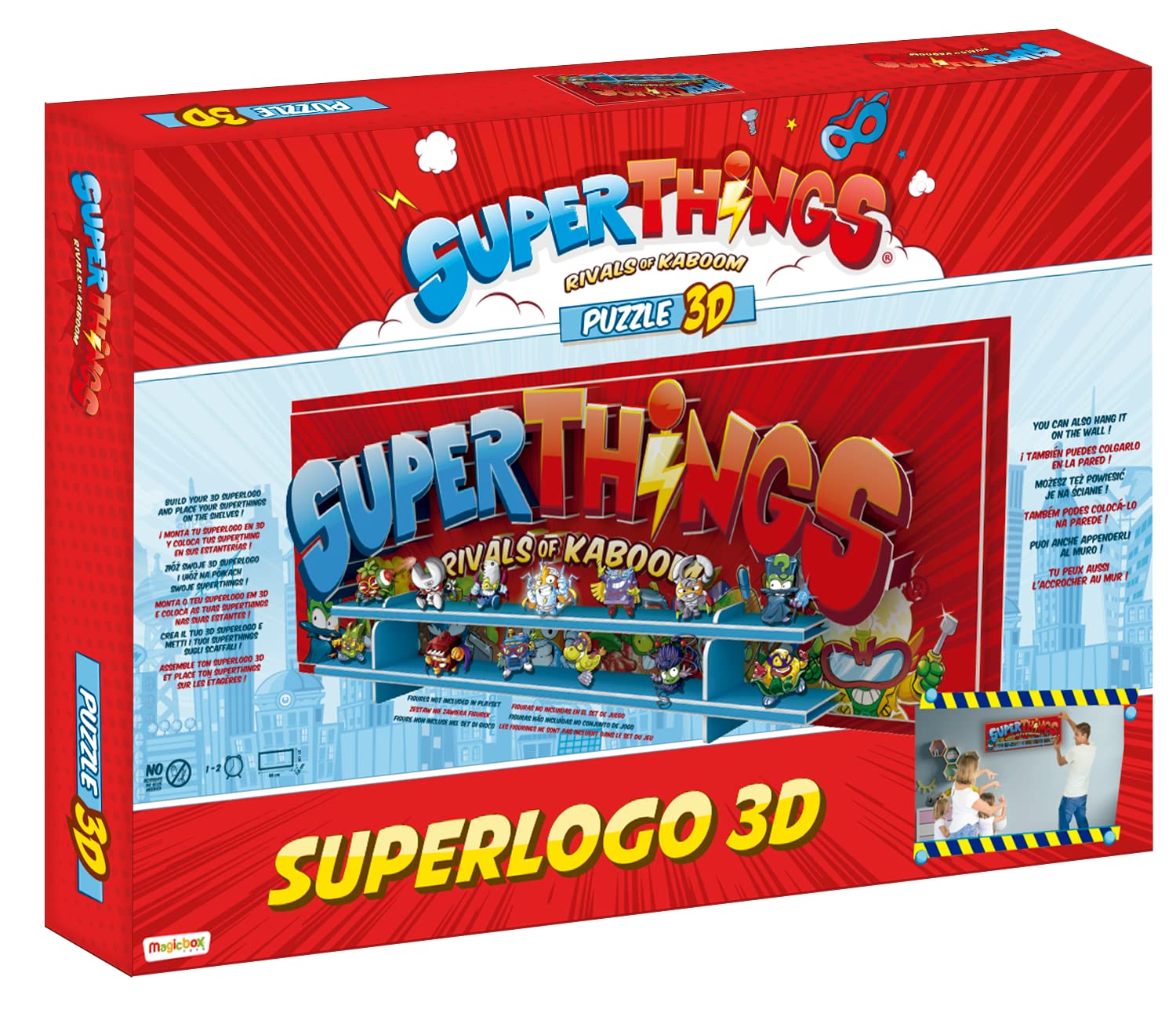 Eleven Force 15006 Superthings Super Logo 3D Puzzle, Multicoloured, Grande