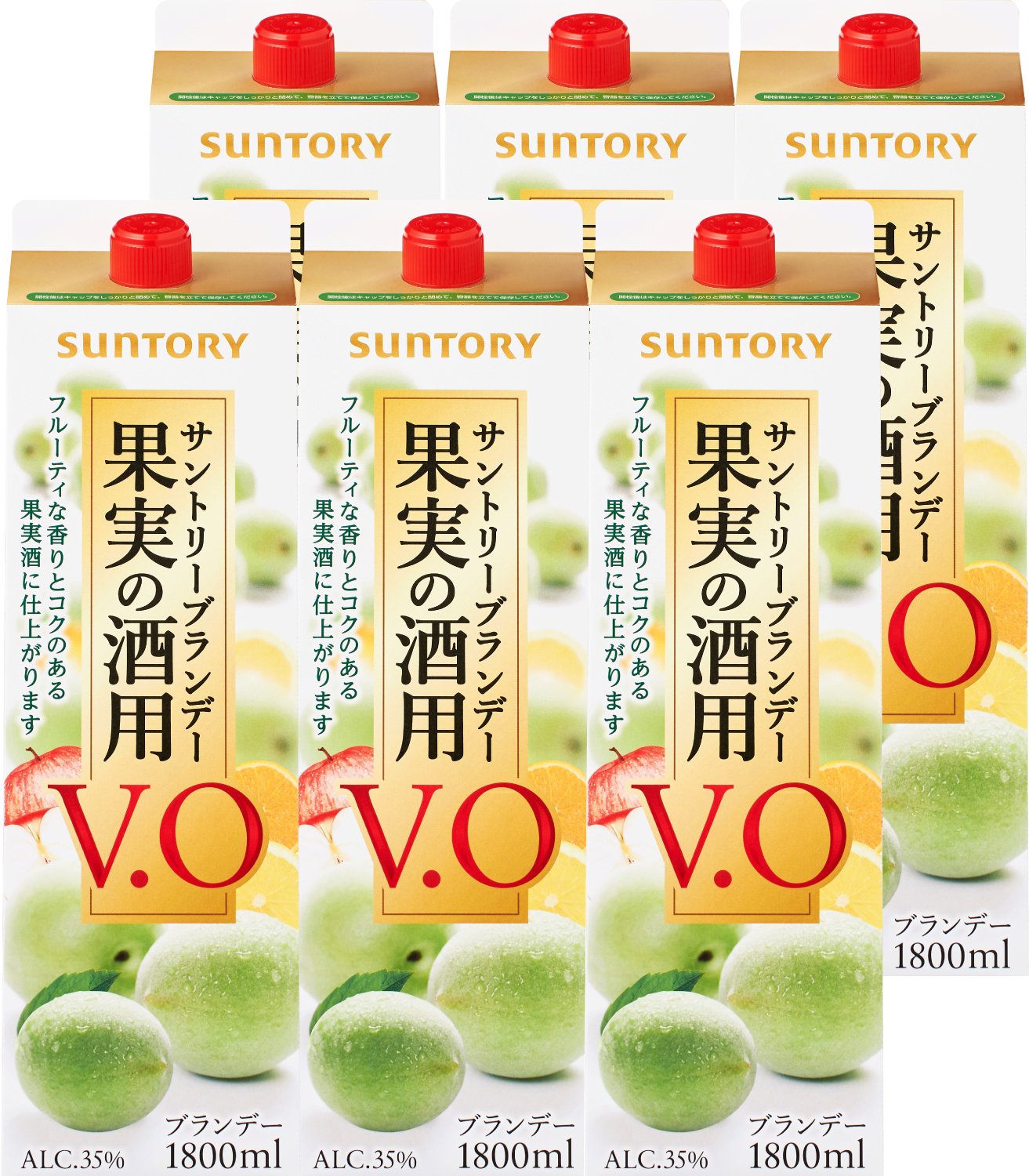 Amazon.co.jp: サントリー 果実の酒用 V.O [ ブランデー 1800ml×6本