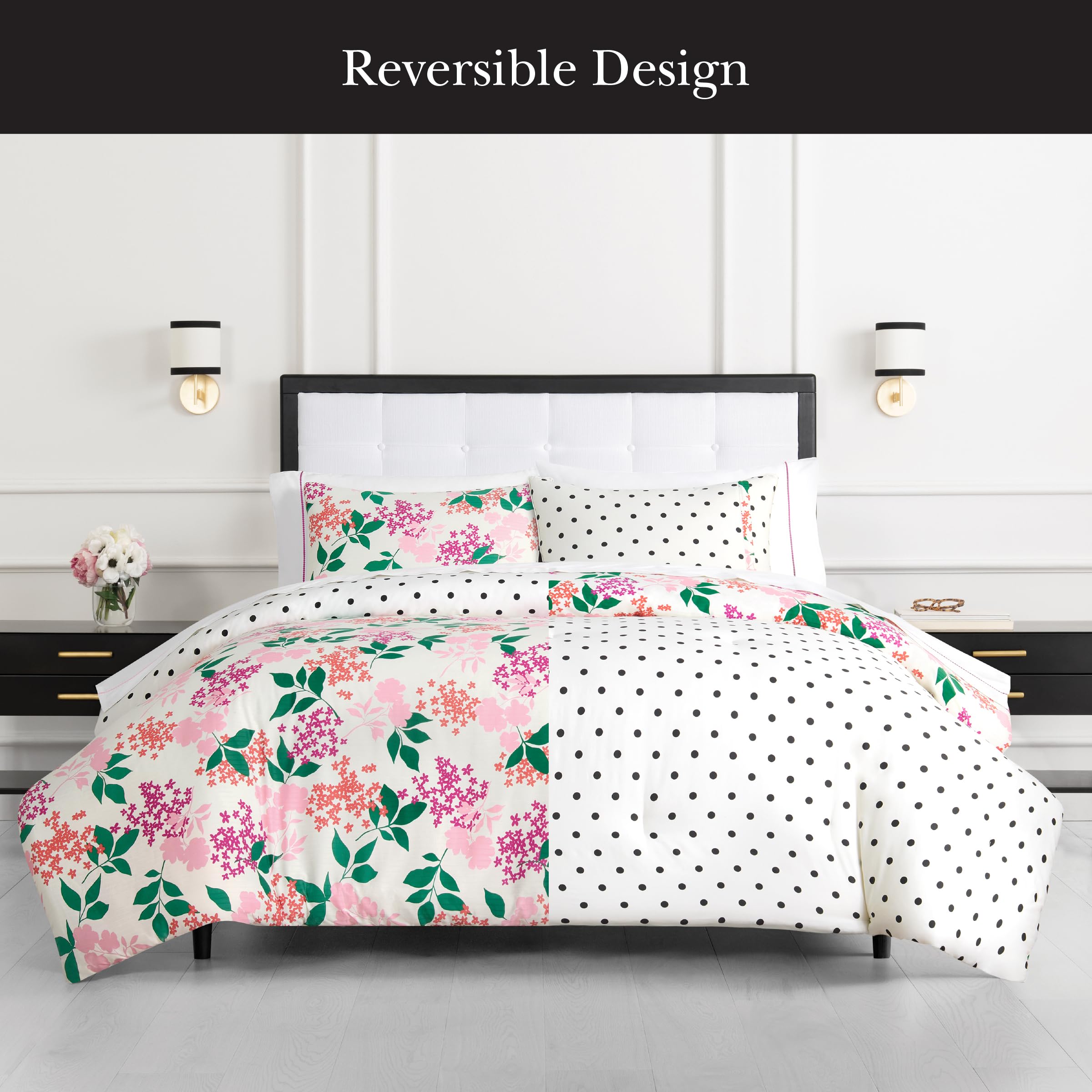 kate spade new york Bold Blossoms Full/Queen Comforter Set, 300