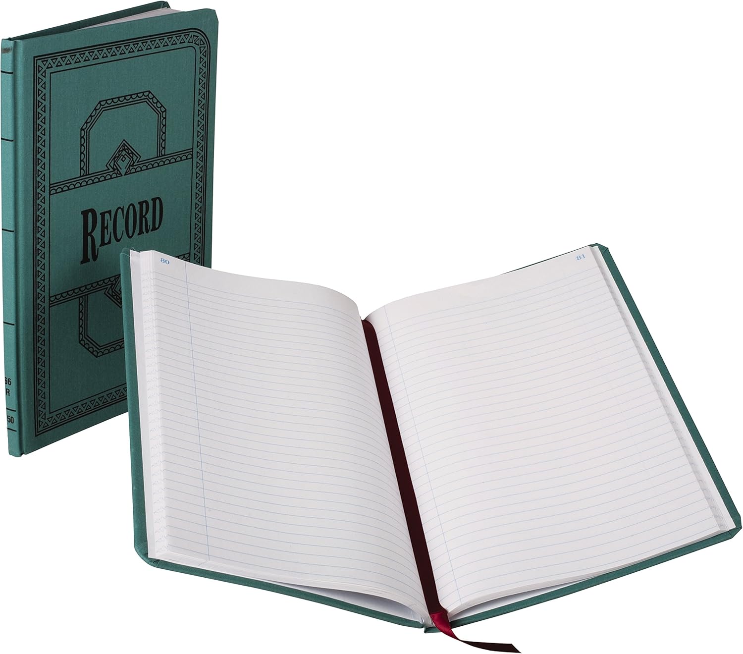 Boorum & Pease 66150R Record/Account Book, Record Rule, Blue, 150 Pages, 12 1/8 x 7 5/8 : Log Book : Office Products