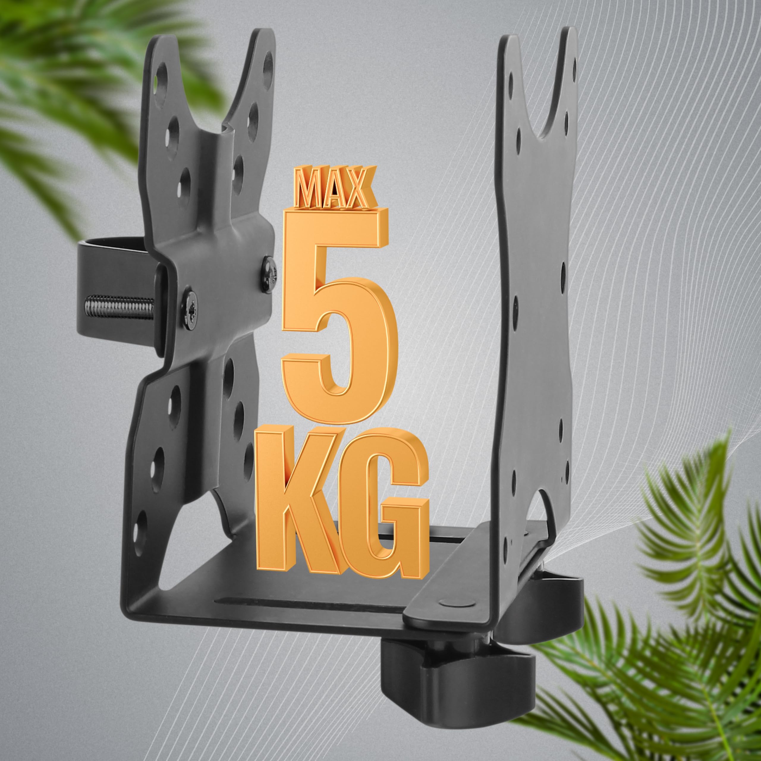 RICOO Mini komputer stacjonarny uchwyt do monitora stołowego uchwyt ścienny i VESA montaż Thin Client Server Rack Rack biurko komputer TRH-01 CPU obudowa stojący uchwyt do Intel NUC pod szafką