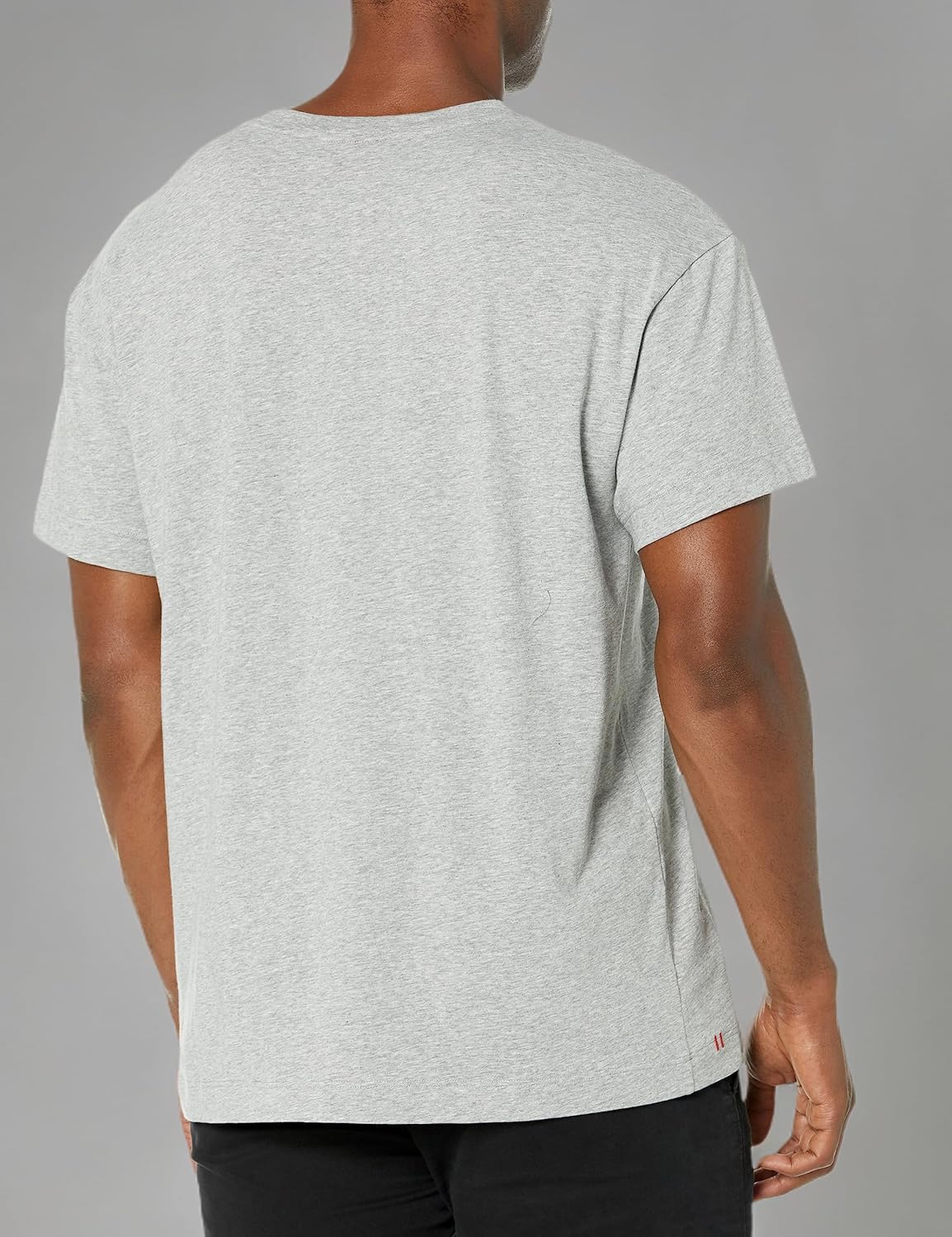 Hugo Mens Block Front Back Logo Cotton T-Shirt - Image 3