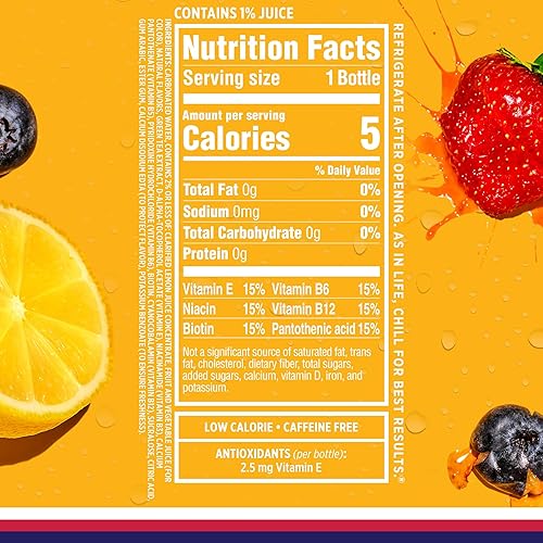 Miniatura 2 de Sparkling Ice, Agua con Gas de Limonada de Bayas, Agua Saborizada Sin Azúcar, con Vitaminas y Antioxidantes, Bebida Baja en Calorías, Botellas de 17