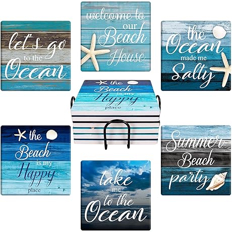 Whaline Coasters Beachy