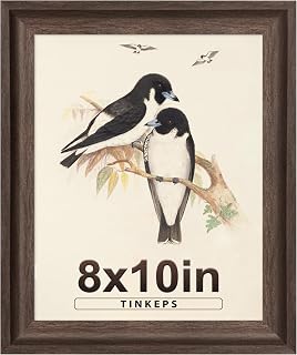8x10 Walnut Brown Picture Frame, Wide Border
