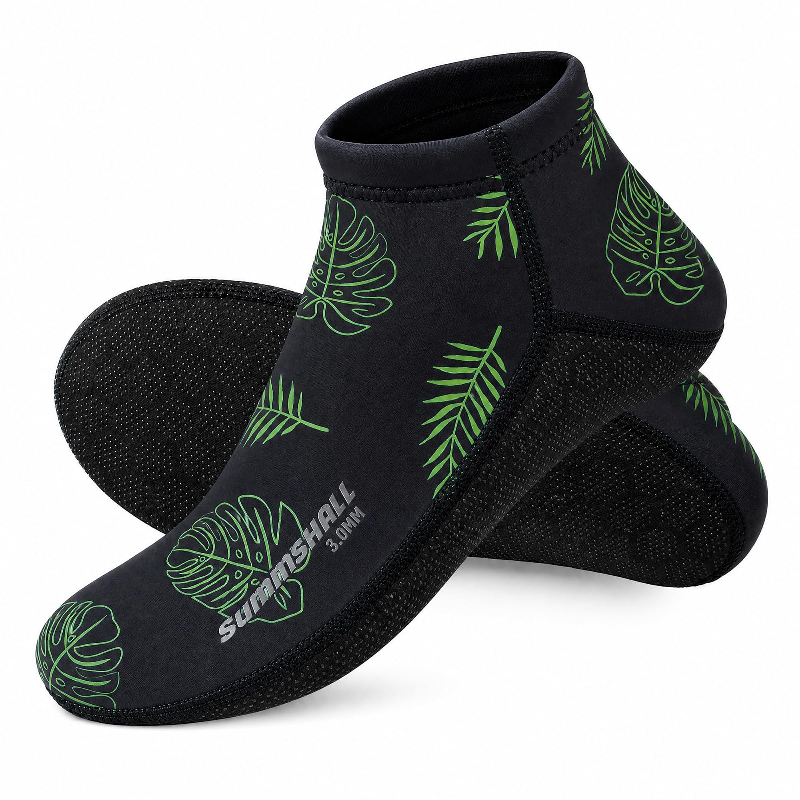 Summshall Neoprene Socks, 3MM Anti-Slip Wetsuit Socks for Men Women Shorty Warm Fin Socks Thermal Swimming Socks for Cold Water Snorkeling Kayaking Beach Hiking