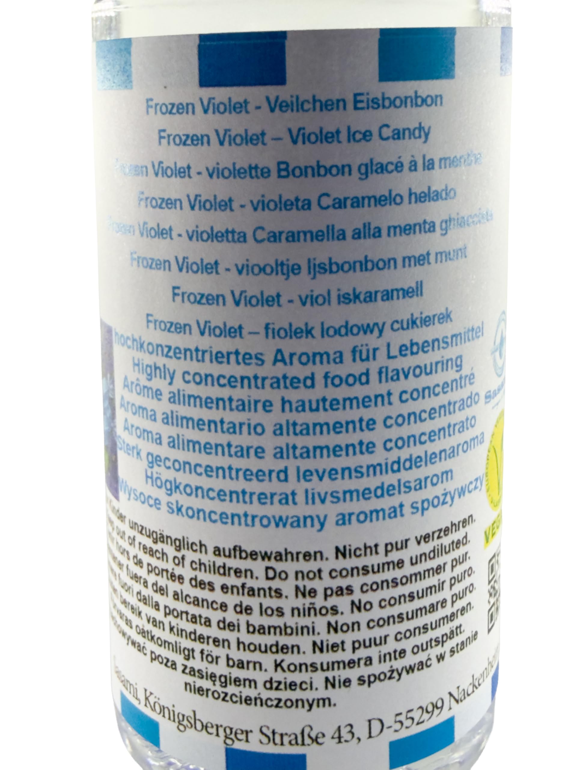 Frozen Violet – fiołek lodowy cukierek aromat koncentrat – Wegański – Sasami – 100ml
