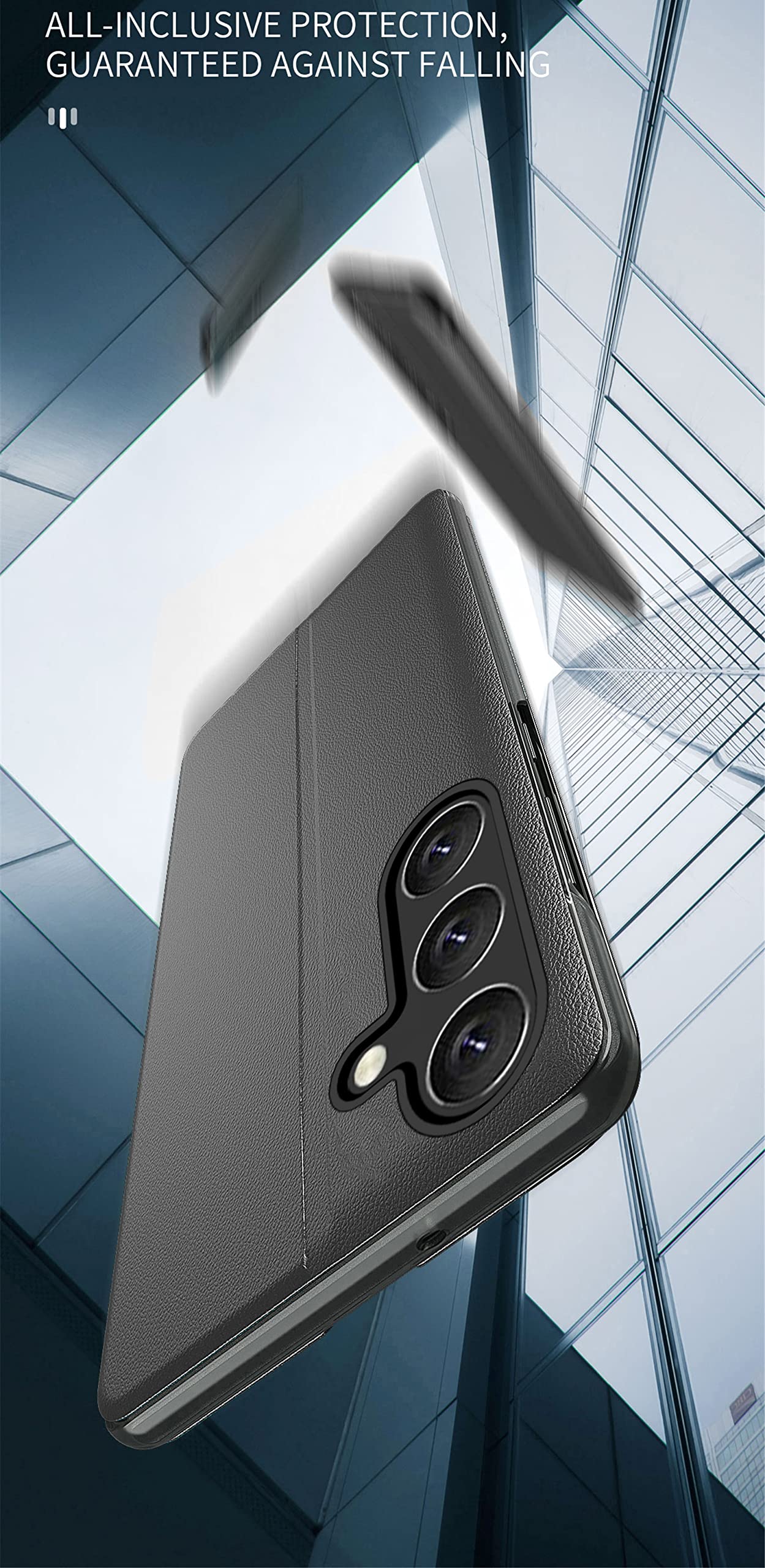 KANVOOS Coque Pour Xiaomi Redmi Note 12 5G, Etui Protection Housse Premium En Cuir PU, Antichoc Étui à Rabat Portefeuille Flip Case Pour Redmi Note 12 5G (Noir