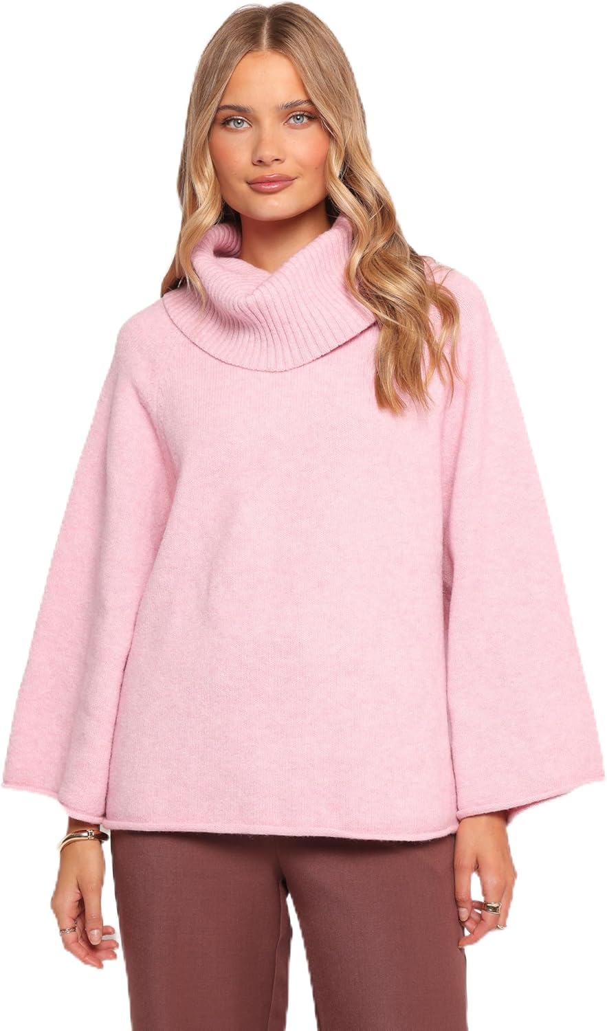 Petal & Pup Women's Bindy Cowlneck Knit Sweater