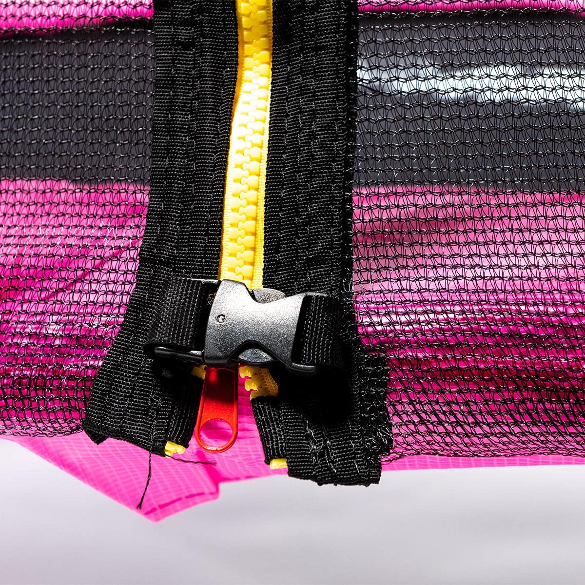 Cama Elástica Infantil 140 Plus Rosa con Red de Seguridad, Trampolín para Niños Interior y Exterior