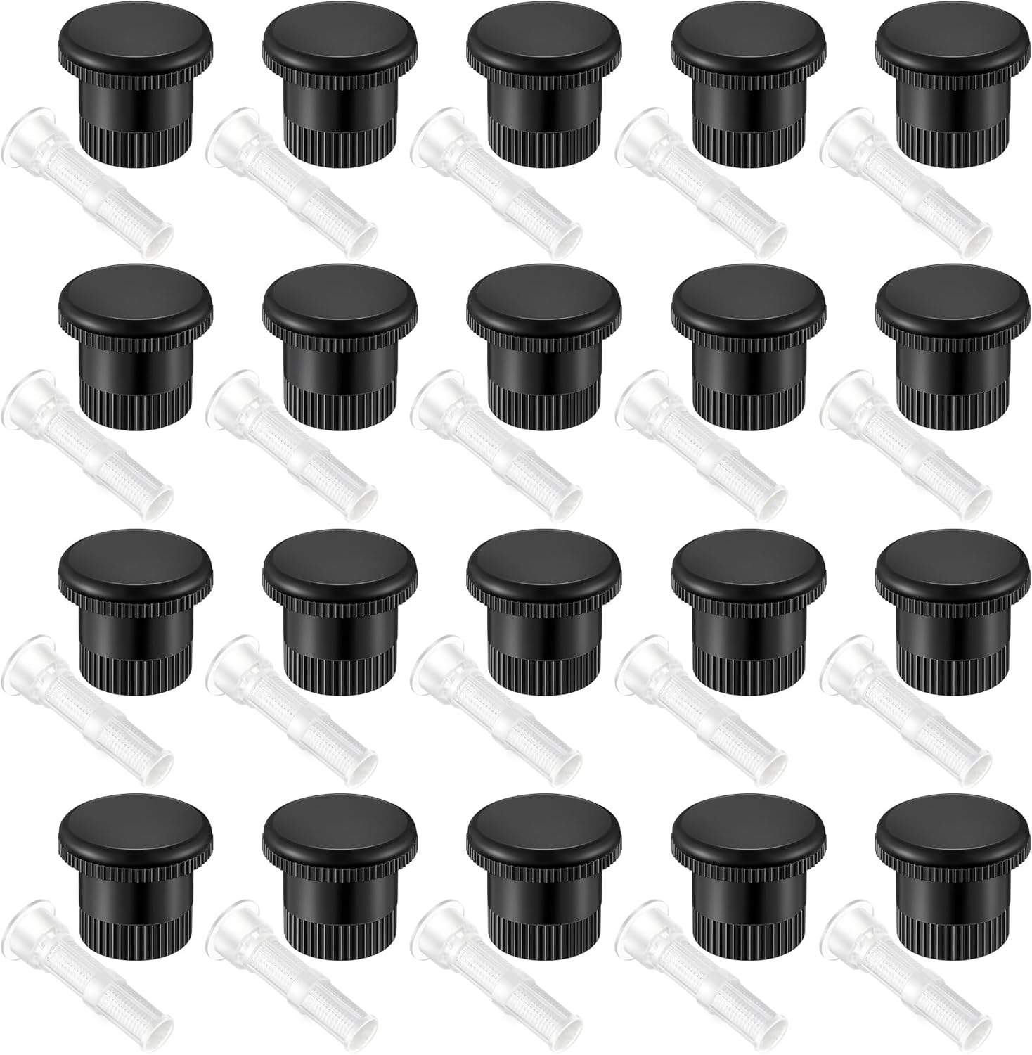 20 Pack Spray Shut Off Nozzle Compatible with Hunter Pro Spray PS Ultra Heads 916400sp, Black