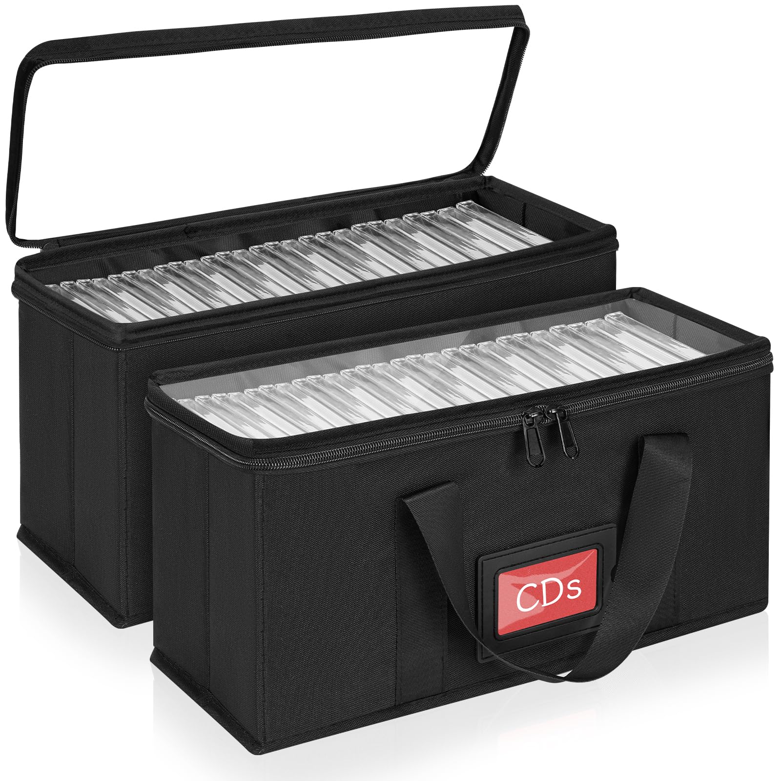 Amazon.co.jp: Negrew DVD収納 CD 透明 収納ケース 透明窓 ラベル