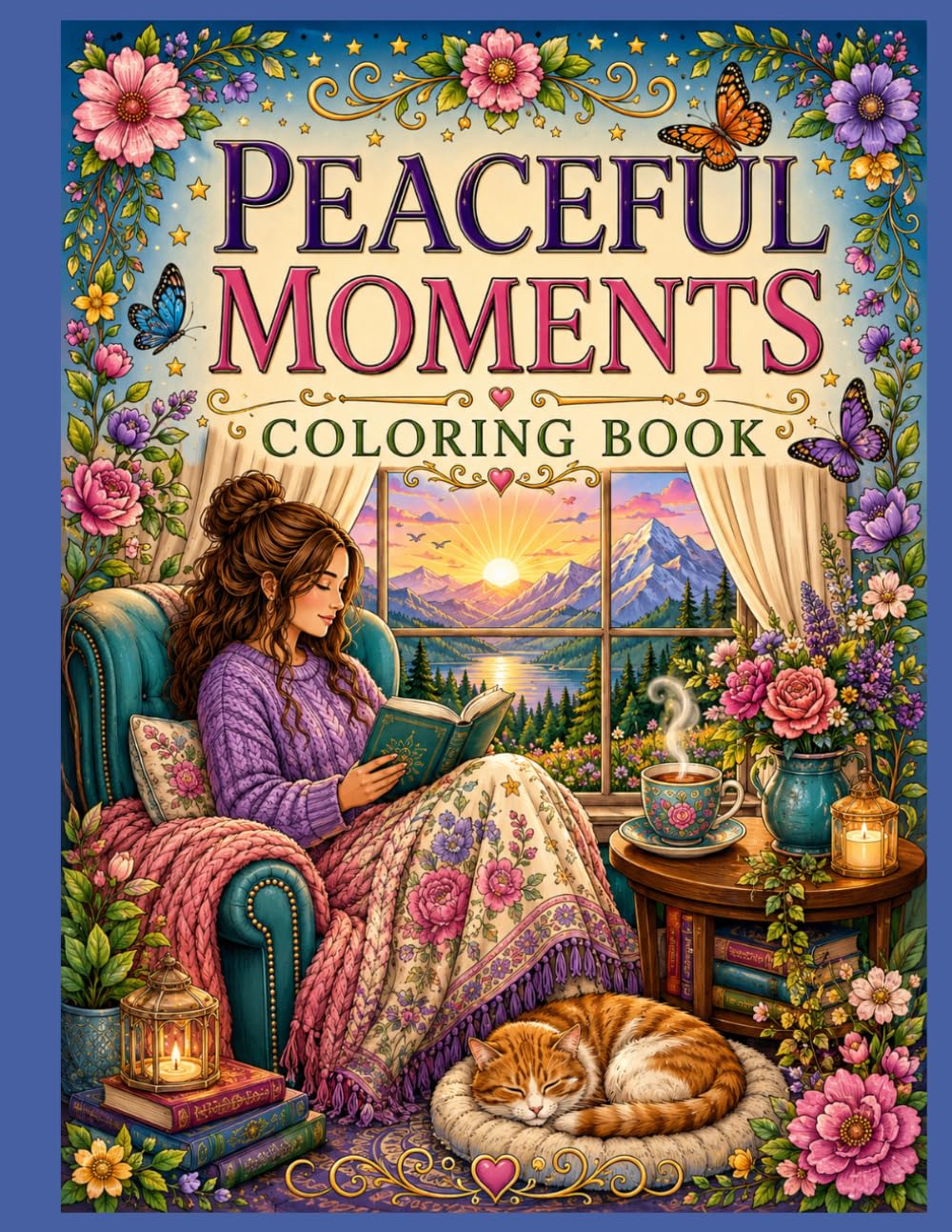 Peaceful Moments Coloring Book (Anxiety/Peace coloring Books)