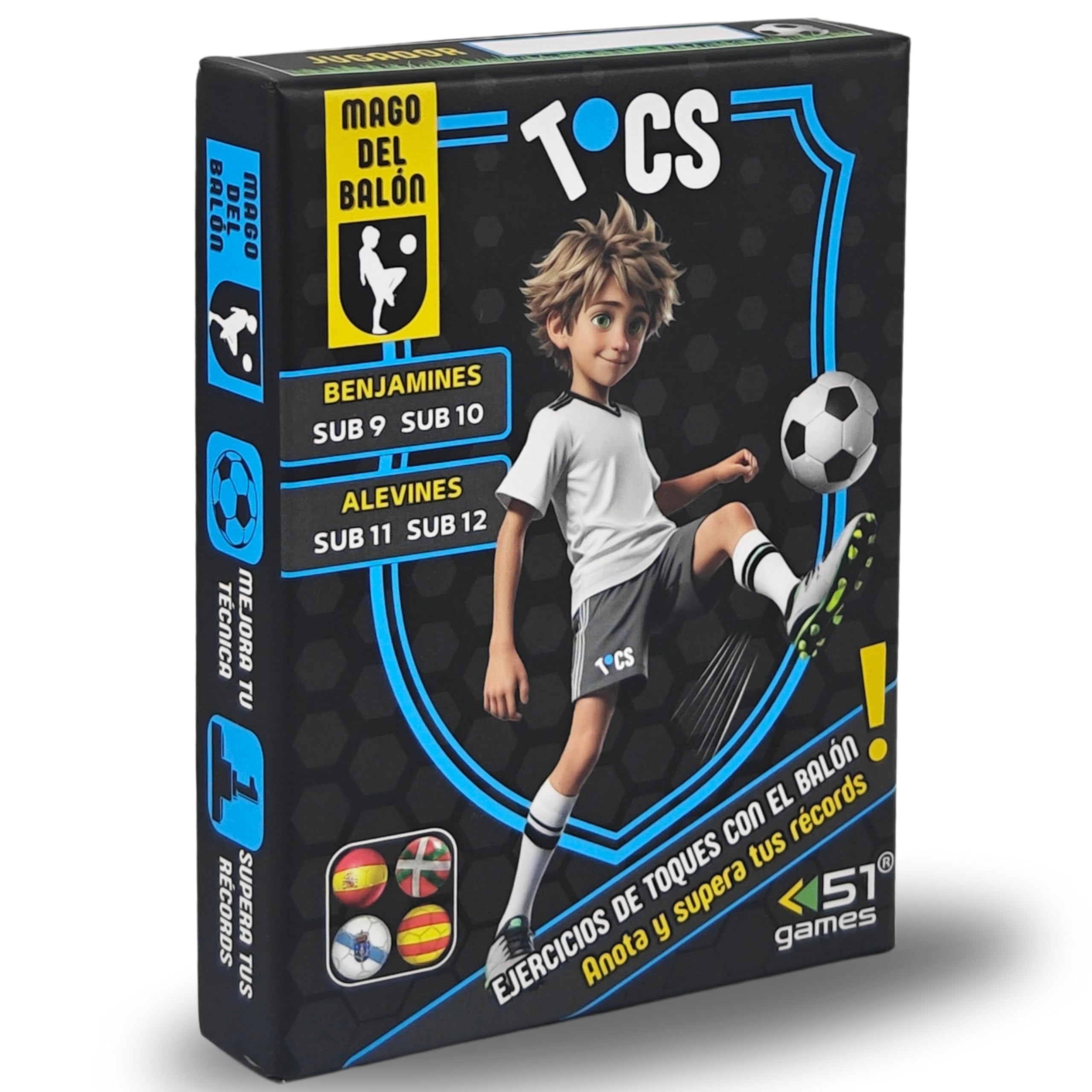 TOCS Wizard of the ball | Football exercises for children | 36 touch challenges with the ball | Improve your technique | Score and beat Your records | Gift 8,9,10 and 11 years | Your Training in Game