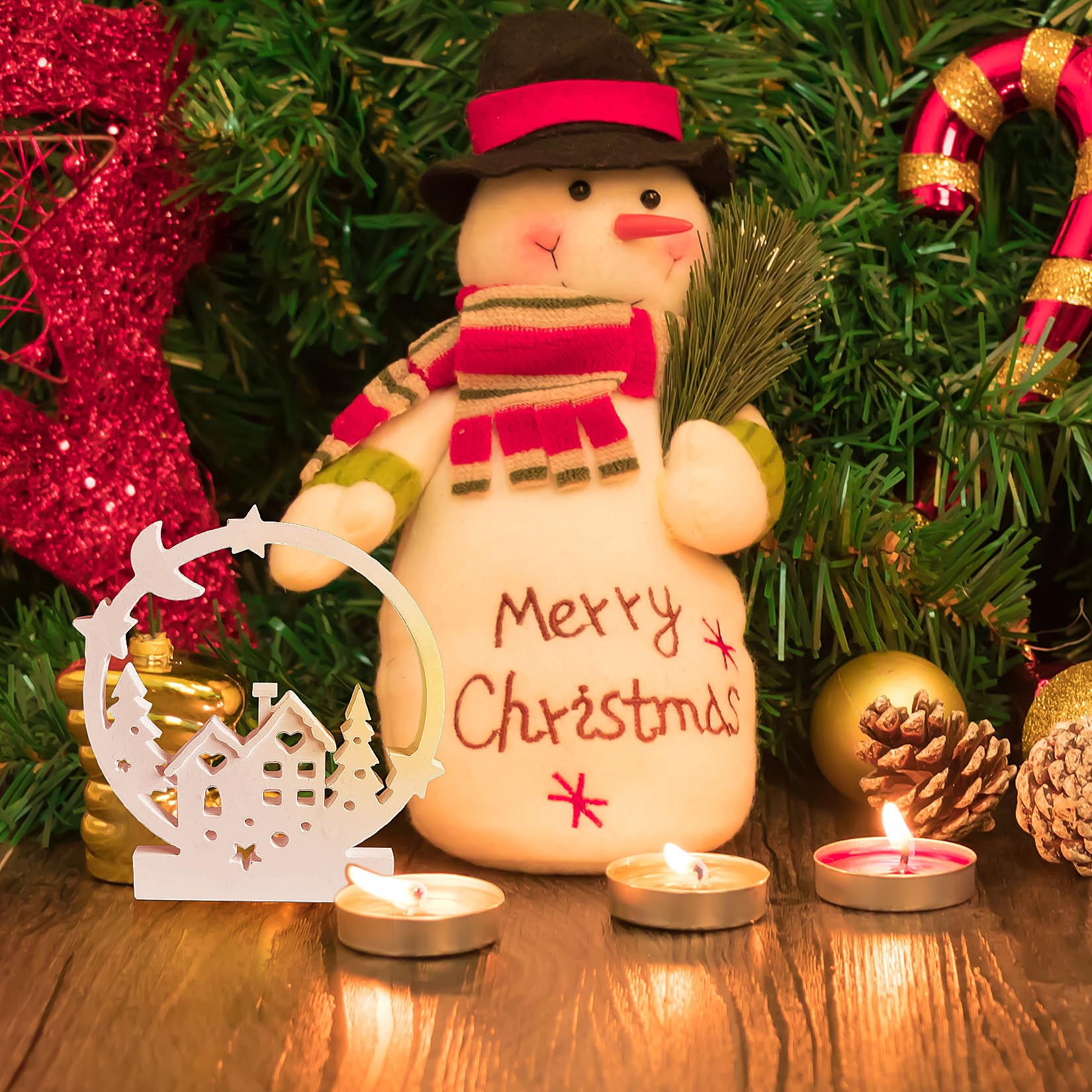 Moule Sapin 2 Moules Silicone 3D Noël - Père Noël Et Lutin Pour Bougies, Savons, Résine | DIY Décorations Festives Moules Père Noël Bougies