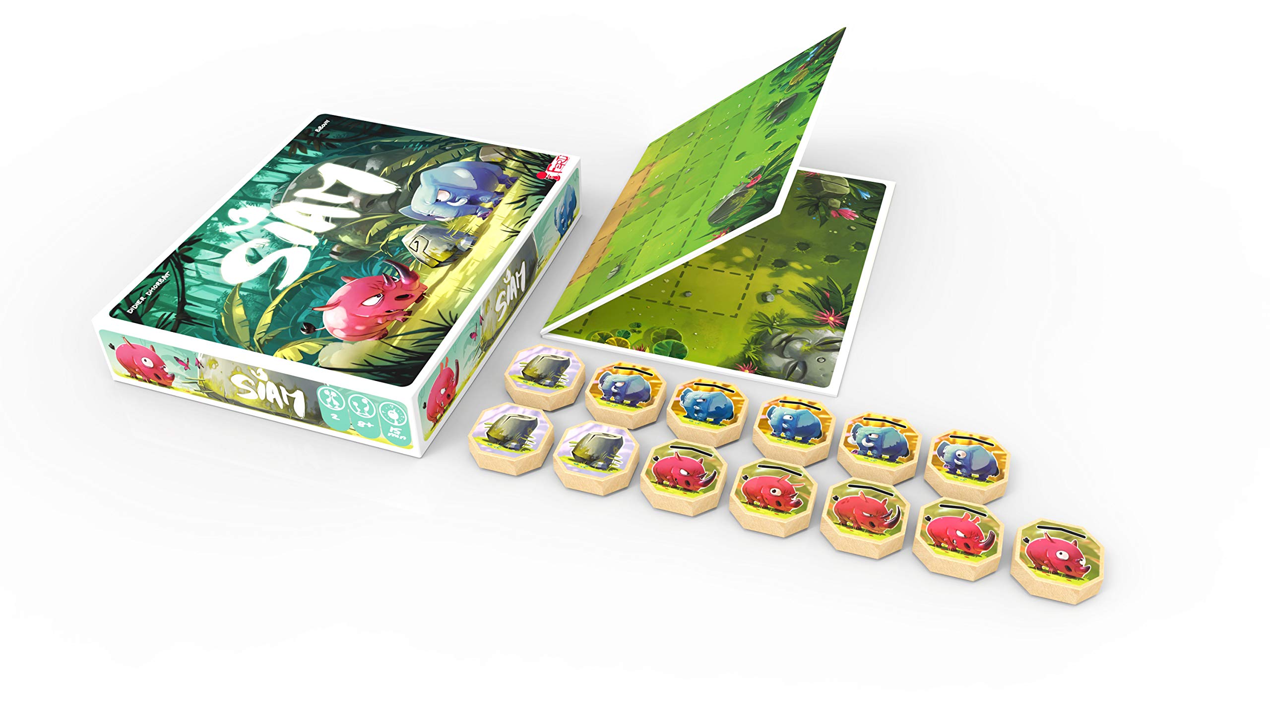 Ferti Games Senseï Gioco Di Strategia Per 2 Giocatori - 7-107 Anni, 15 Minuti, Con Pedine In Legno E Statuine Dipinte - 2