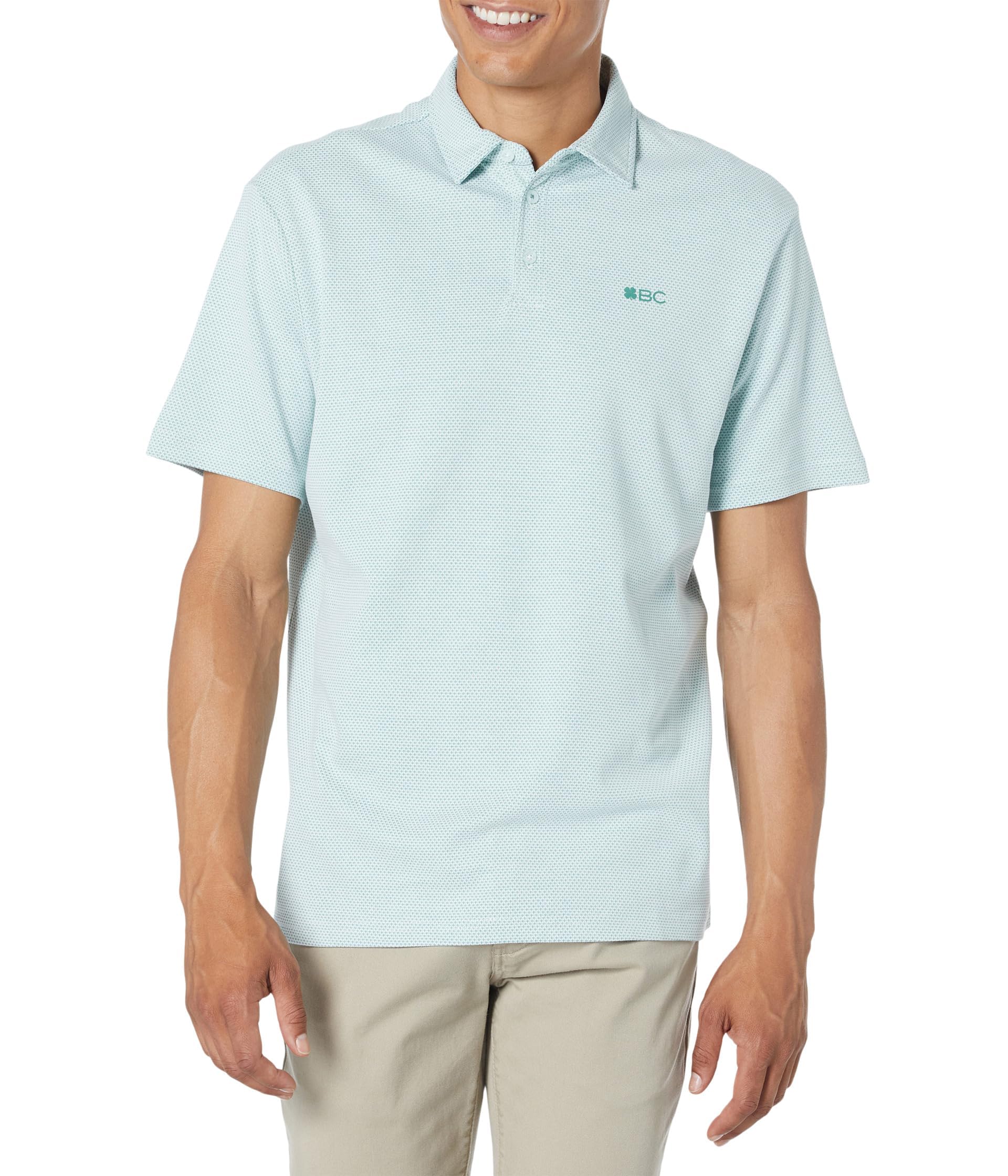 black cloverTanner Polo White/Jade XL