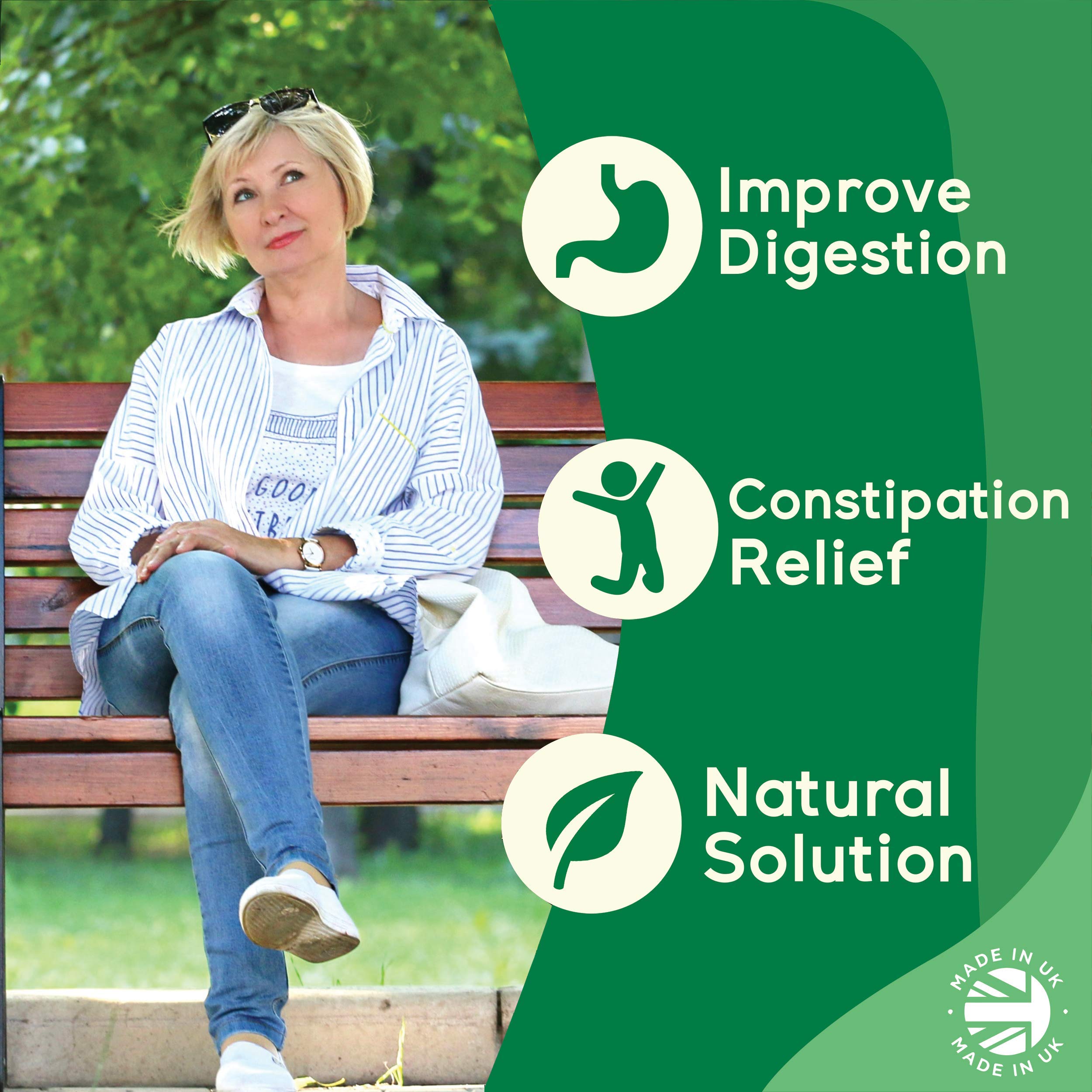 Psyllium Husk Capsules 750mg x 90 Powerful Soluble Fibre Supplement