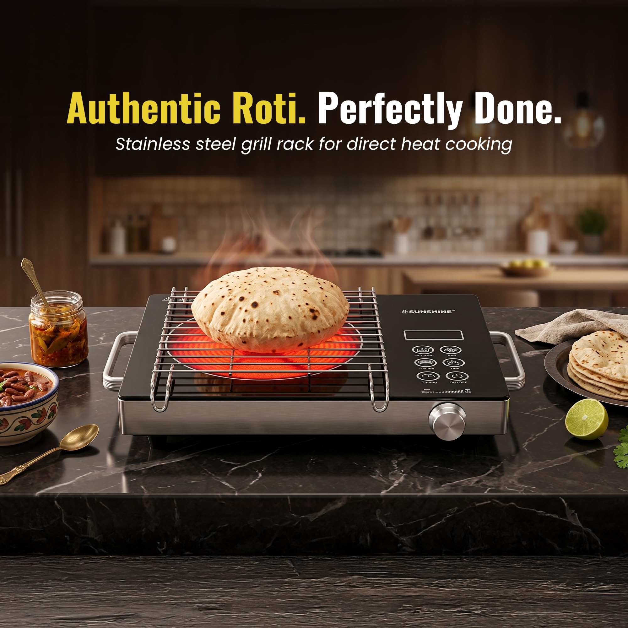 Buy Sunshine HeatWave 2200W Infrared Cooktop | 4 Preset Modes