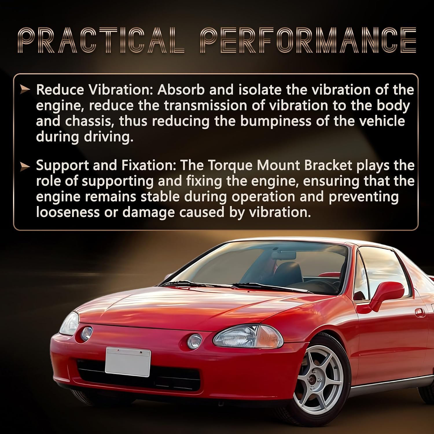 Transmission Mount Bracket Torque Compatible with 1992-2000 Civic Acura B-Series Integra 1994-2001 B16 B18 Engines