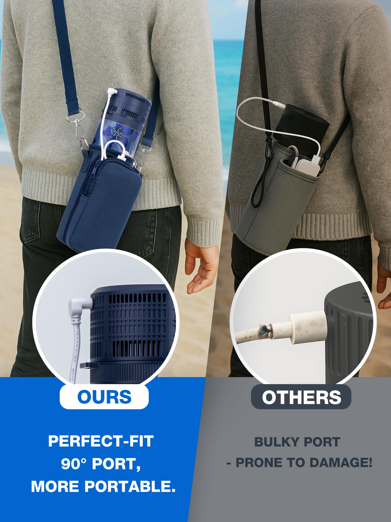 YOUSHARES Bolígrafos de Insulina Estuche de Viaje Enfriador con Indicador de Temperatura, Taza Refrigerada de Insulina de Acero Inoxidable 304
